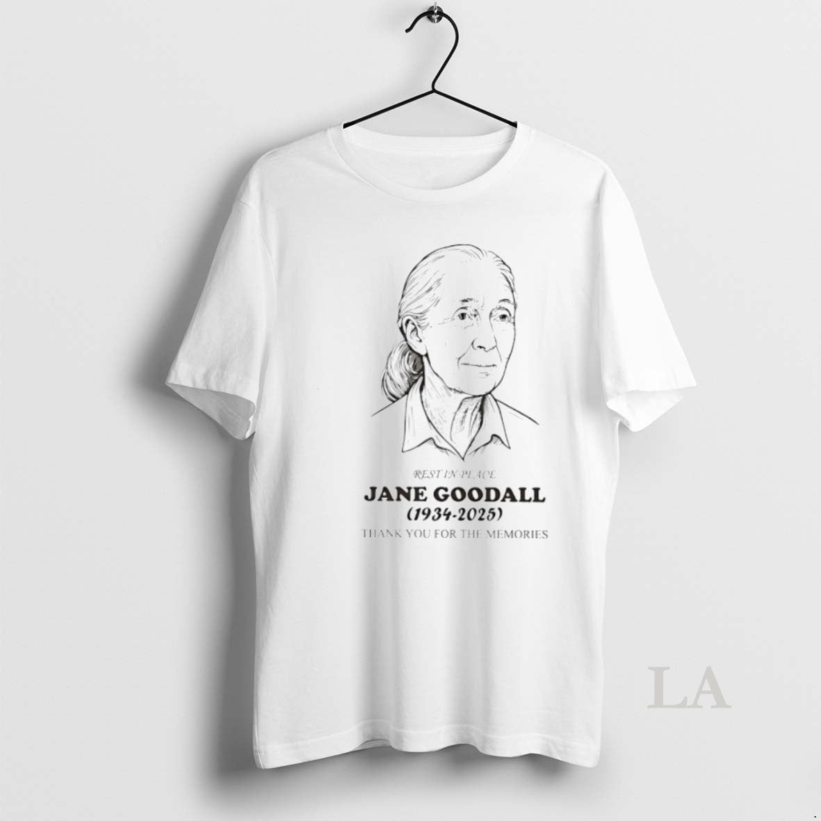 Top Jane Goodall 1934 2025 Rest In Peace Thank You For The Memories Unisex T-shirt, Sweatshirt, Hoodie, Long Sleeve Tee - T-Shirt, Sweatshirt, Hoodie