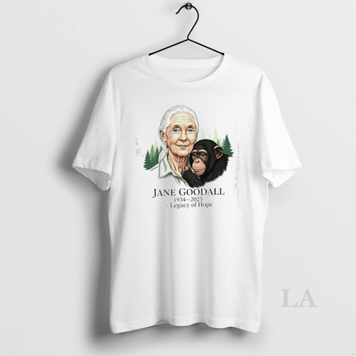 Top Jane Goodall Legacy Of Hope 1934 2025 Unisex T-shirt, Sweatshirt, Hoodie, Long Sleeve Tee - T-Shirt, Sweatshirt, Hoodie