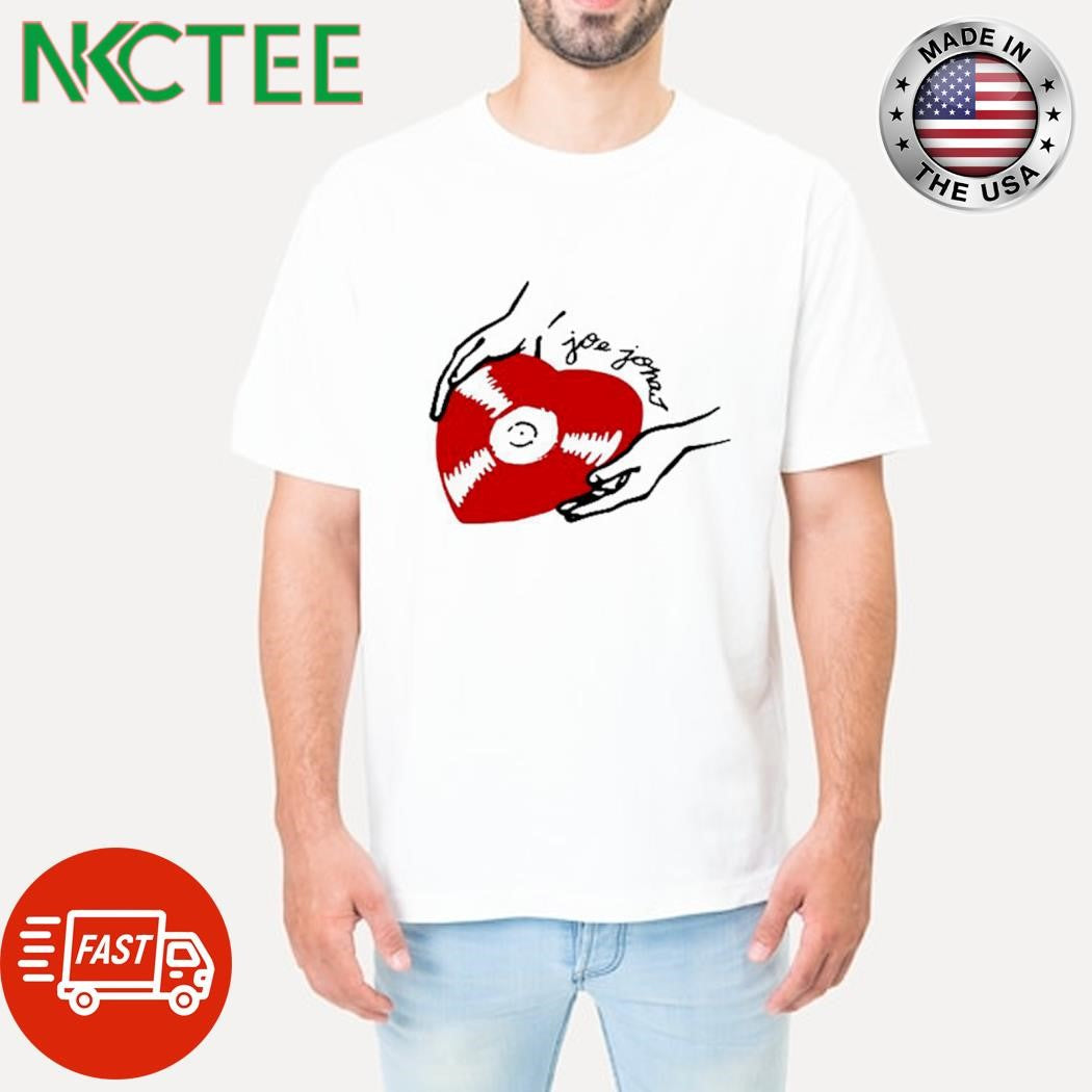 Top Joe Jonas Heart Record Red shirt Unisex T-shirt, Sweatshirt, Hoodie, Long Sleeve Tee - T-Shirt, Sweatshirt, Hoodie