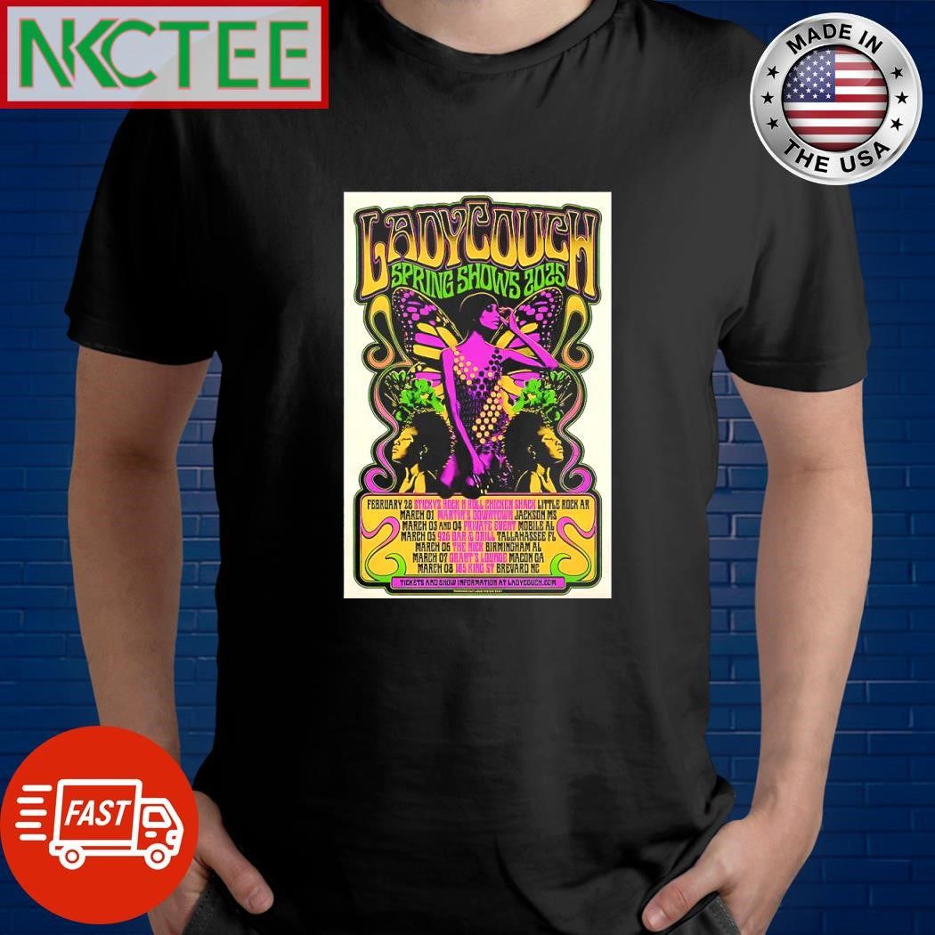 Top Ladycouch Spring Shows 2025 shirt Unisex T-shirt, Sweatshirt, Hoodie, Long Sleeve Tee - T-Shirt, Sweatshirt, Hoodie