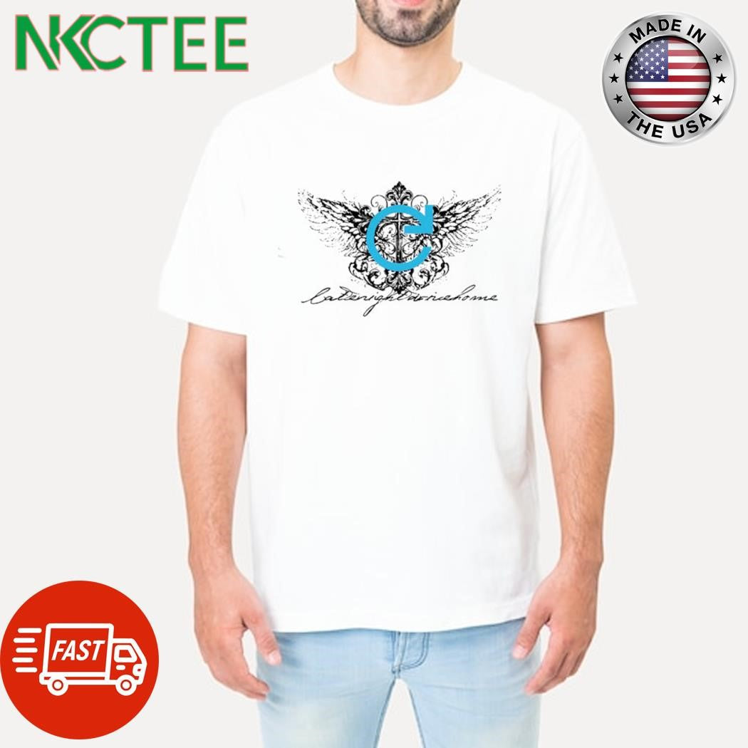 Top Late Night Drive Home Winged Arrow blue graphic shirt Unisex T-shirt, Sweatshirt, Hoodie, Long Sleeve Tee - T-Shirt, Sweatshirt, Hoodie