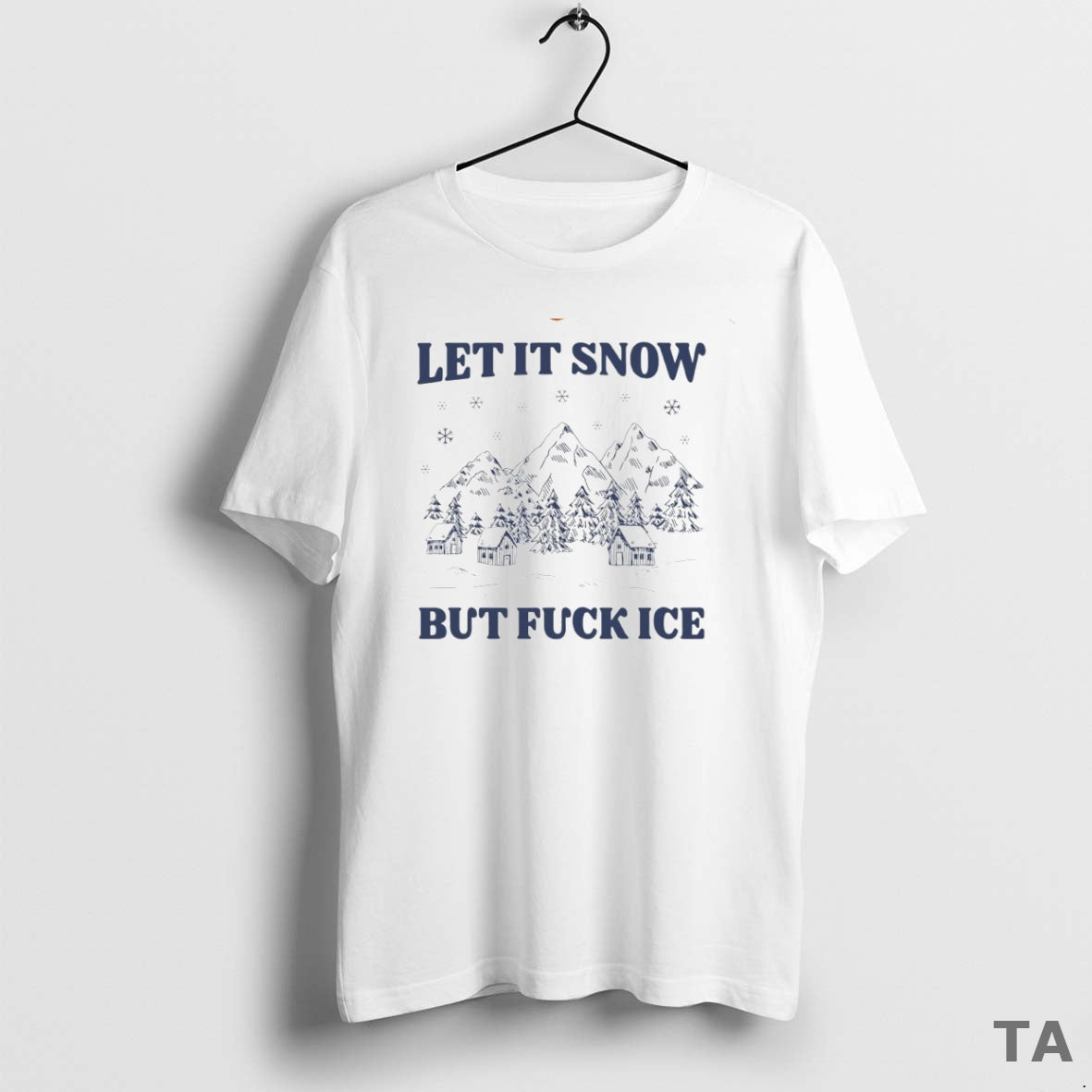 Top Let It Snow But Fck Ice Circle T Shirt Sweater - T-Shirt, Sweatshirt, Hoodie
