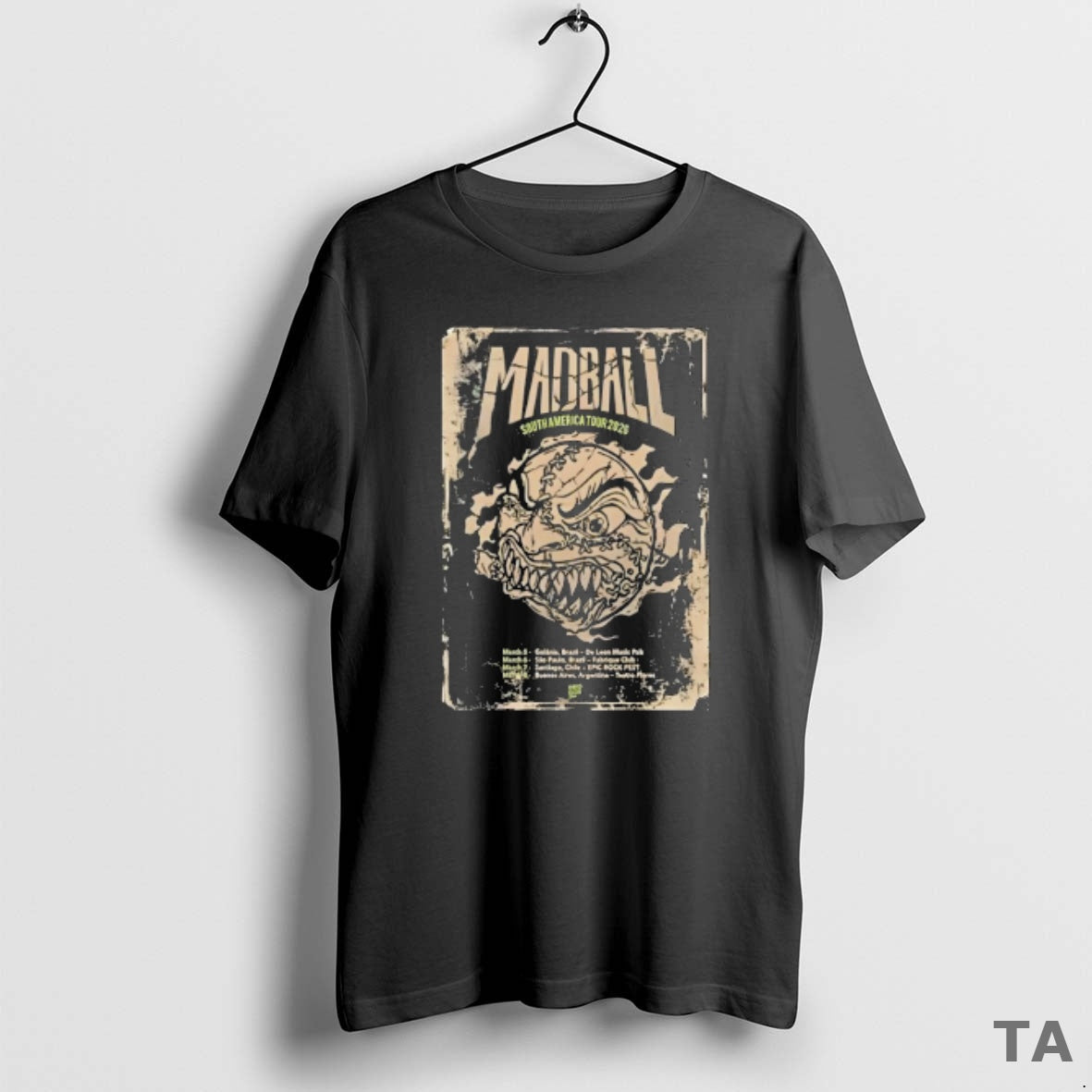 Top Madball South America Tour 2026 Vintage T Shirt Sweater - T-Shirt, Sweatshirt, Hoodie