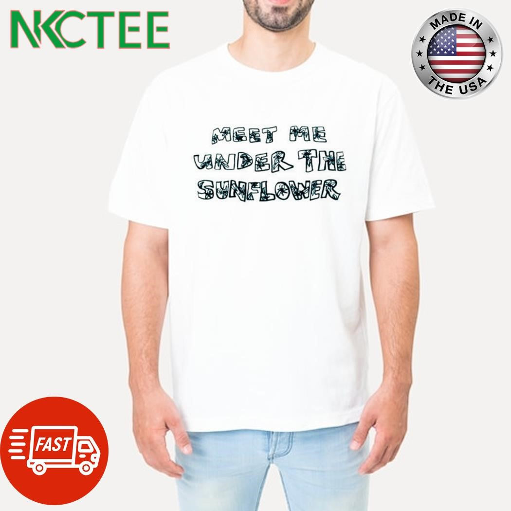 Top Meet me under the suower text paint shirt Unisex T-shirt, Sweatshirt, Hoodie, Long Sleeve Tee - T-Shirt, Sweatshirt, Hoodie