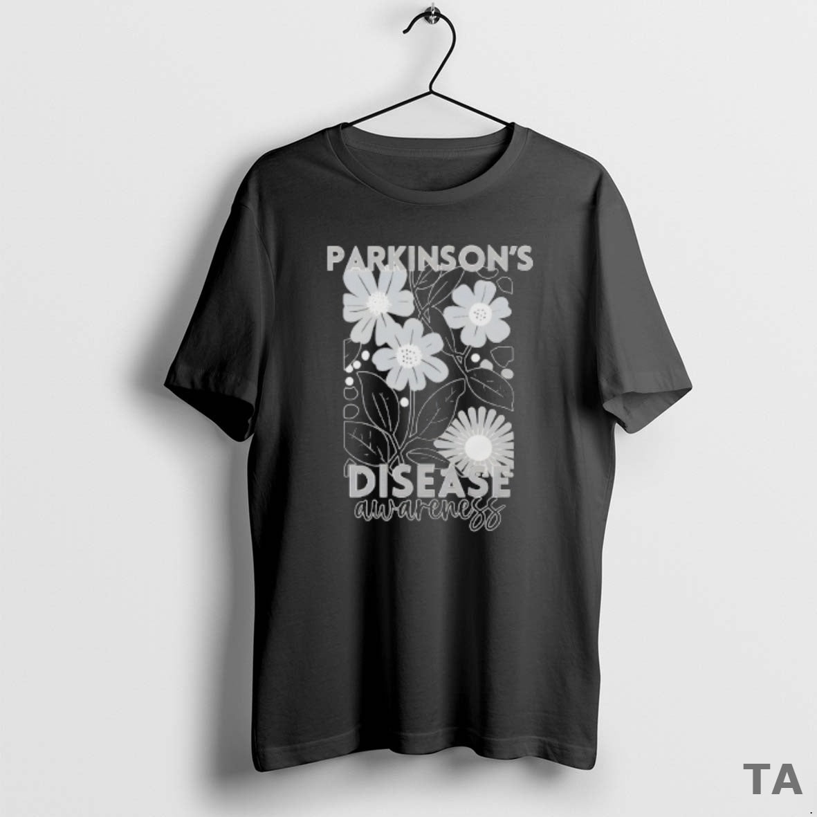 Top My God Is Stronger Than Parkinsons Disease Awareness Flower T Shirt Sweater - T-Shirt, Sweatshirt, Hoodie
