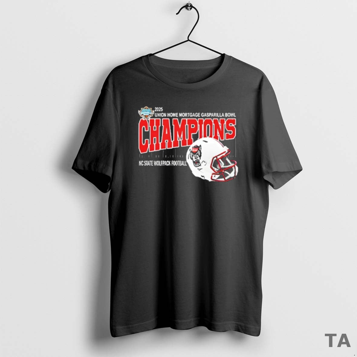 Top Nc State Wolfpack Football Are 2025 Union Home Mortgage Gasparilla Bowl Champions Helmet - T-Shirt, Sweatshirt, Hoodie