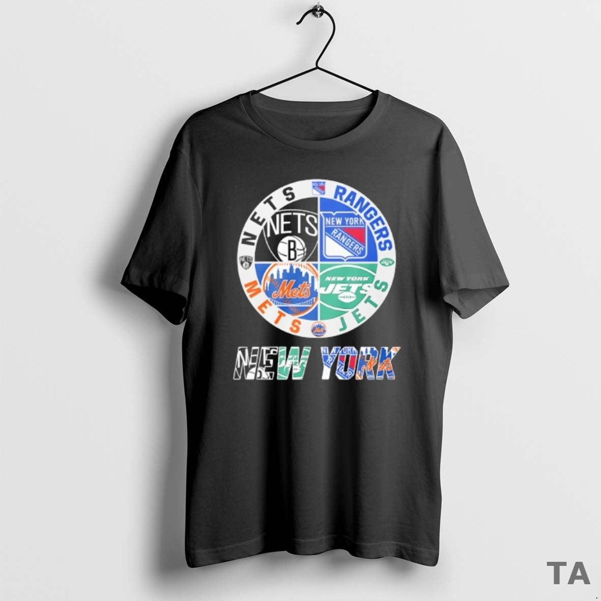 Top New York Jets New York Nets New York Mets And New York Rangers Mashup - T-Shirt, Sweatshirt, Hoodie