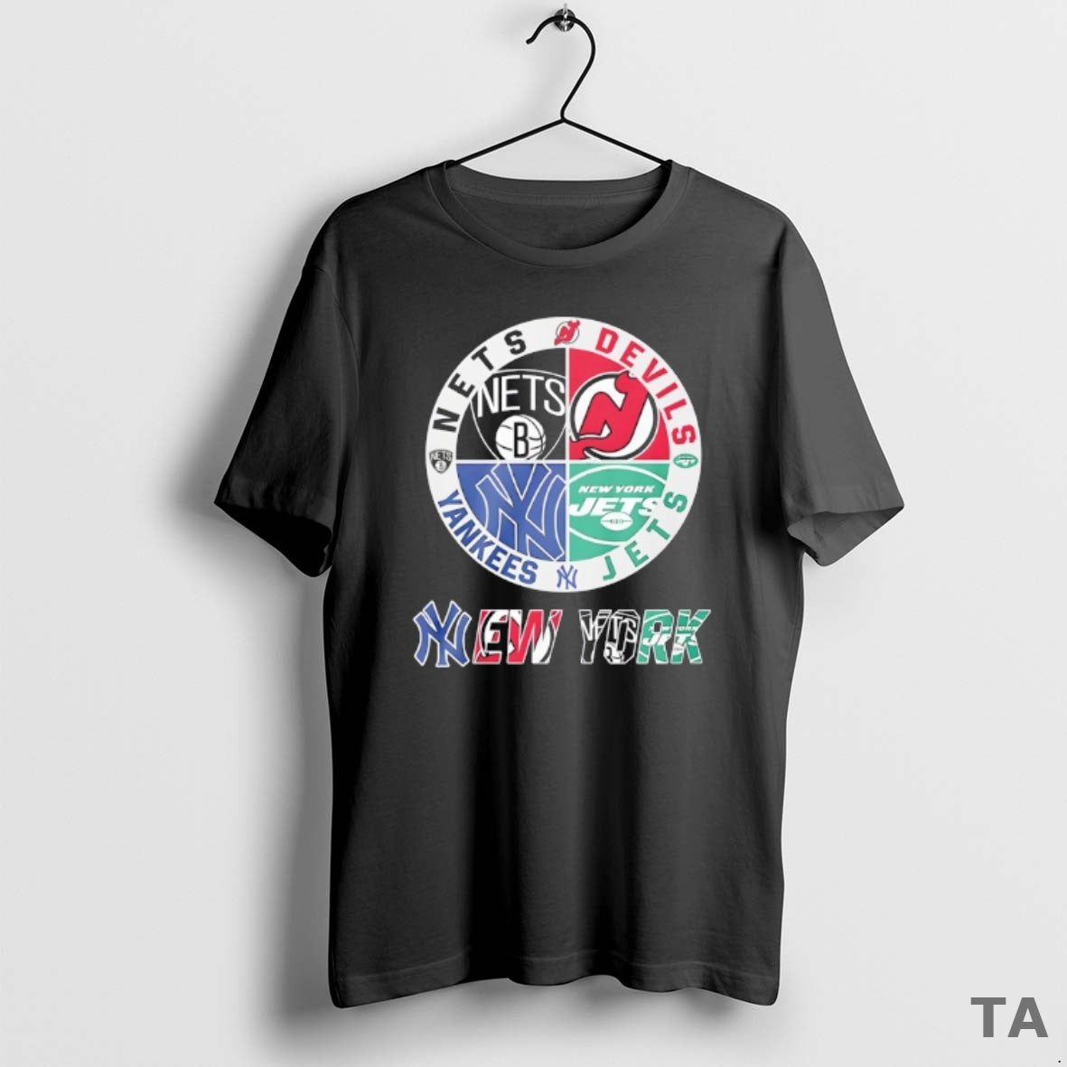 Top New York Nets New York Jersey Devils New York Mets New York Jets Mashup - T-Shirt, Sweatshirt, Hoodie