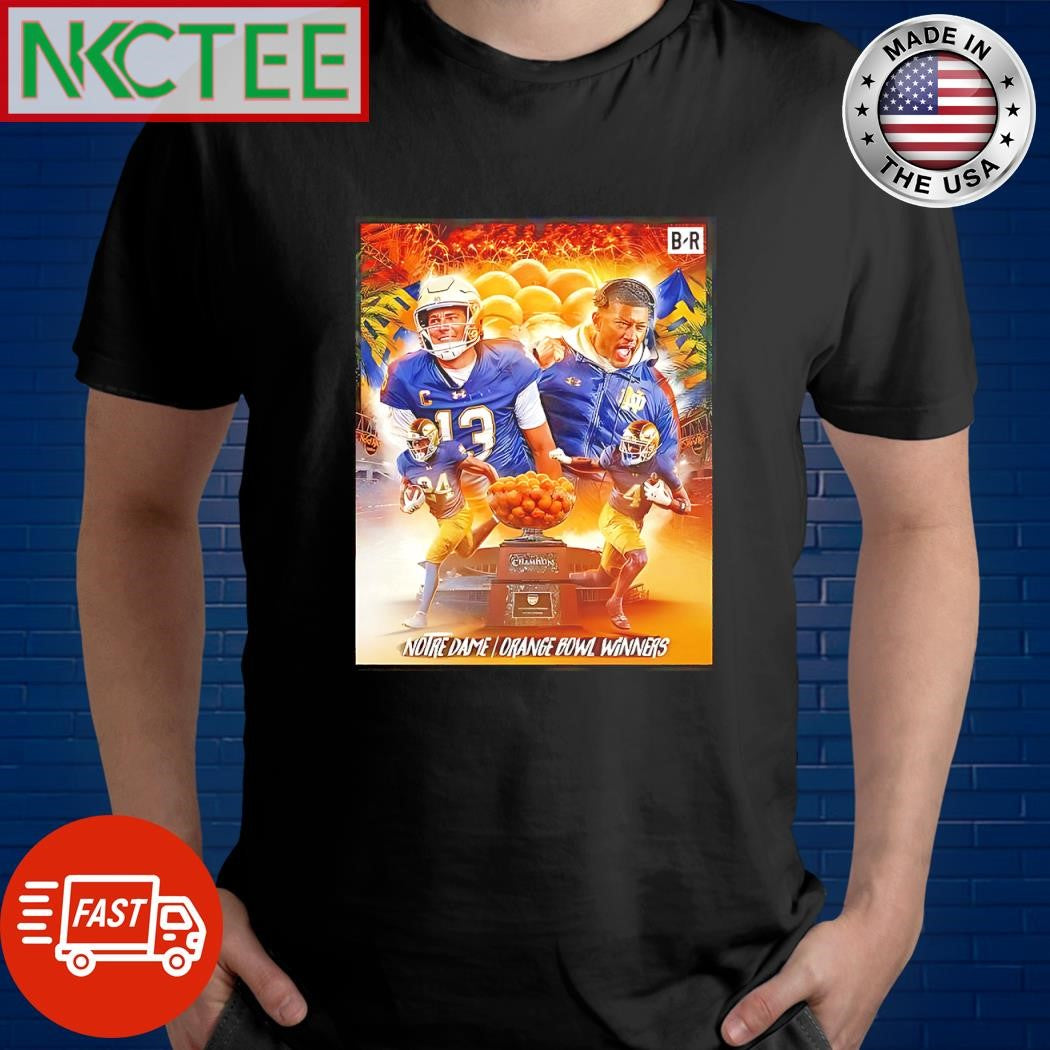 Top Notre Dame Fighting Irish Orange Bowl winner celebration shirt Unisex T-shirt, Sweatshirt, Hoodie, Long Sleeve Tee - T-Shirt, Sweatshirt, Hoodie
