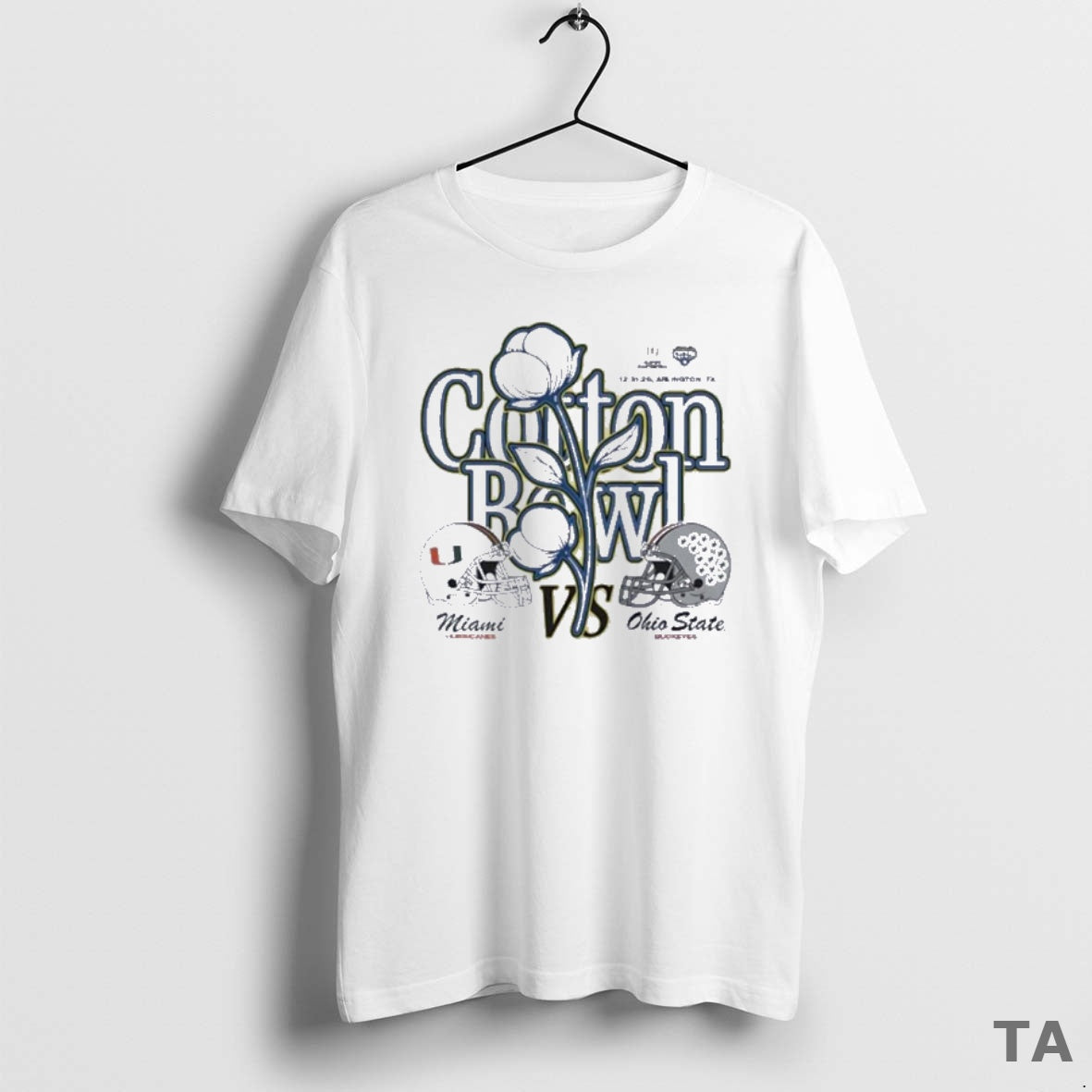 Top Ohio State Vs Miami 2025 Cotton Bowl At Arlington Tx December 31 2025 Helmet - T-Shirt, Sweatshirt, Hoodie