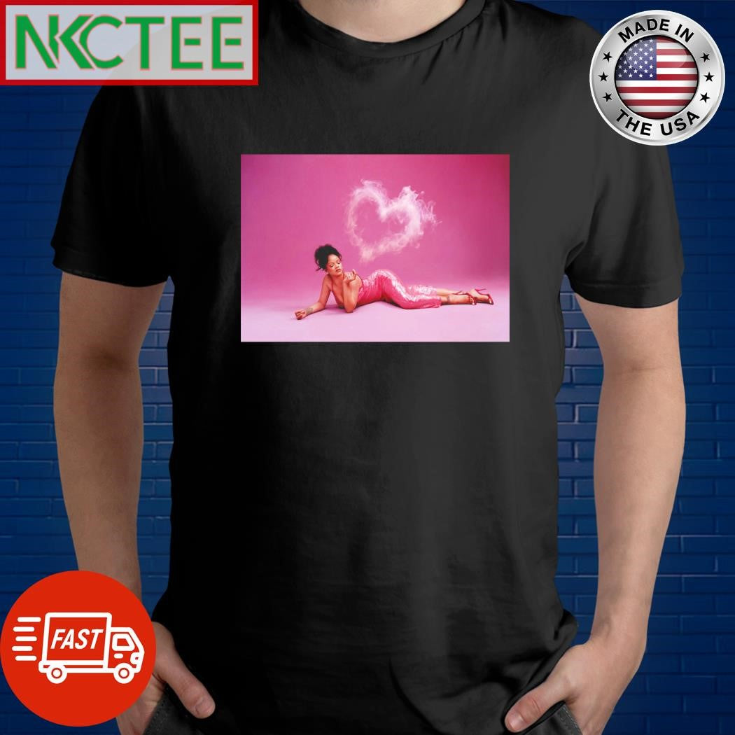 Top Savage X Fenty by Rihanna smoke heart pink photo shirt Unisex T-shirt, Sweatshirt, Hoodie, Long Sleeve Tee - T-Shirt, Sweatshirt, Hoodie