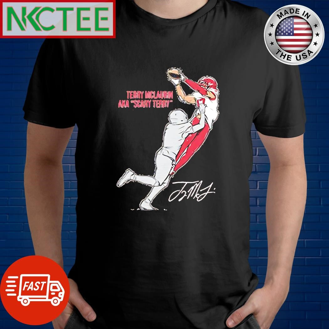 Top Terry McLaurin AKA Scary Terry Catch fly signature shirt Unisex T-shirt, Sweatshirt, Hoodie, Long Sleeve Tee - T-Shirt, Sweatshirt, Hoodie