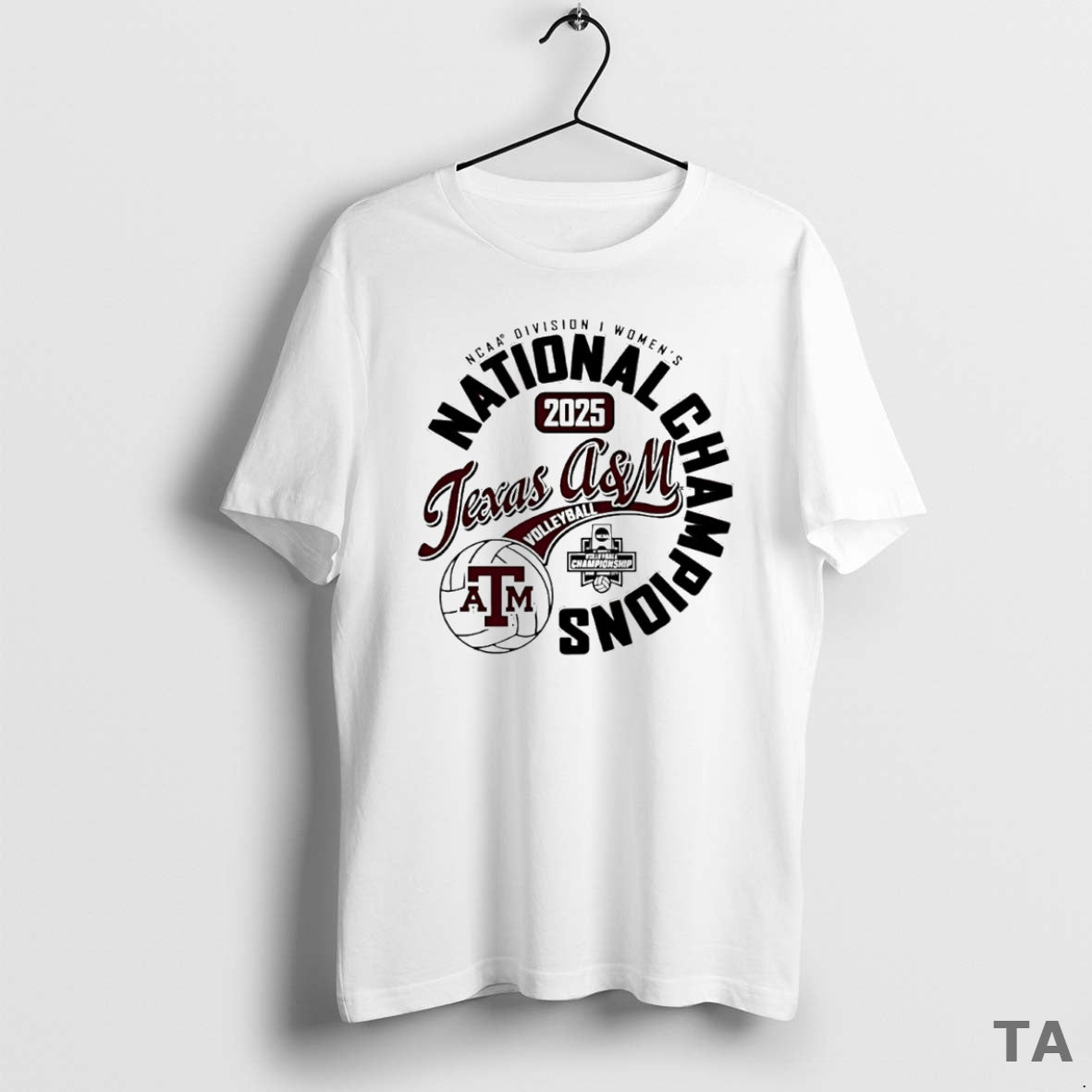 Top Texas A And M Aggies National Champions 2025 Ncaa Division I Womens Volleyball Circle - T-Shirt, Sweatshirt, Hoodie
