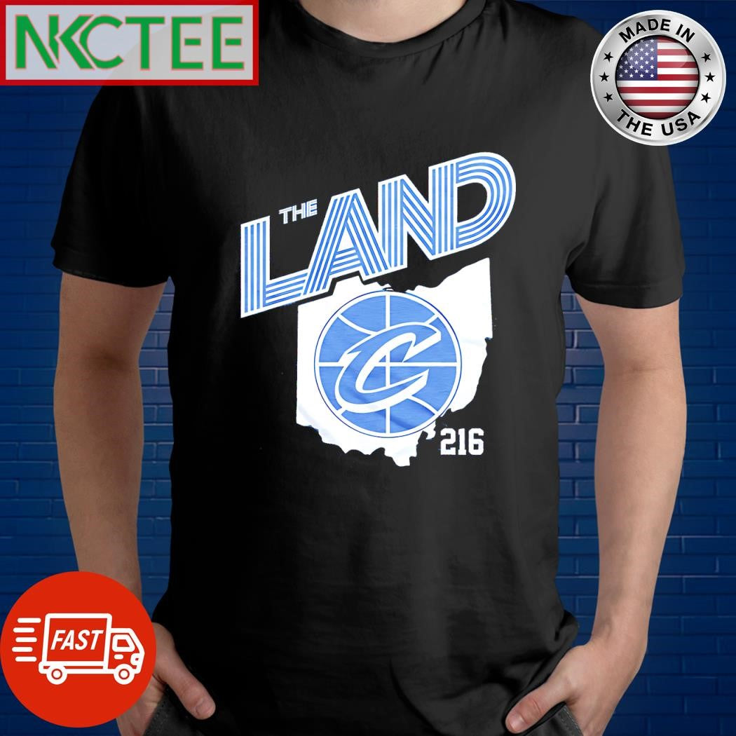 Top The Land C 216 Cleveland Cavaliers Ohio City map shirt Unisex T-shirt, Sweatshirt, Hoodie, Long Sleeve Tee - T-Shirt, Sweatshirt, Hoodie