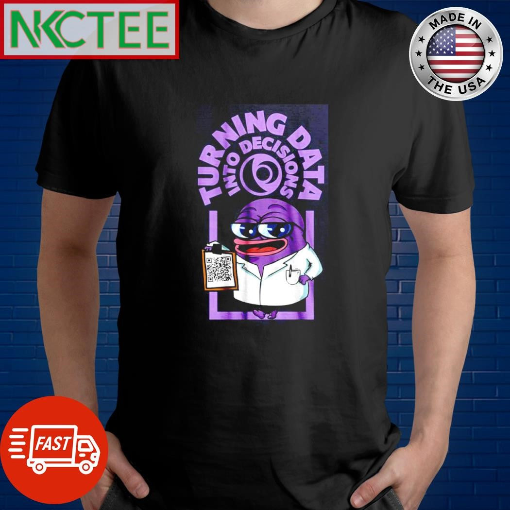 Top Turning Data into Decisions cartoon shirt Unisex T-shirt, Sweatshirt, Hoodie, Long Sleeve Tee - T-Shirt, Sweatshirt, Hoodie