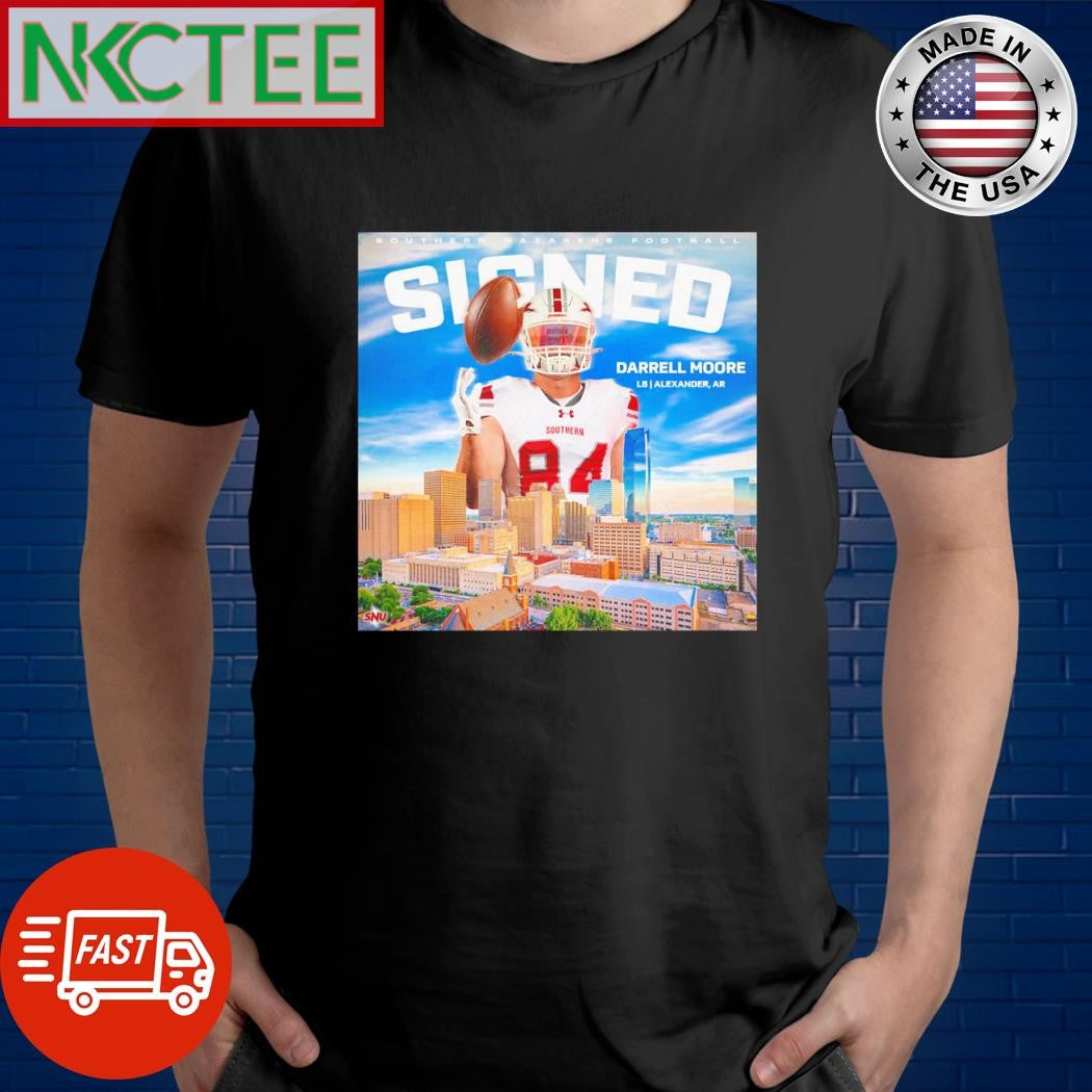 Top Welcome to the Storm Family Southern Nazarene Crimson Storm football Darrell Moore shirt - T-Shirt, Sweatshirt, Hoodie
