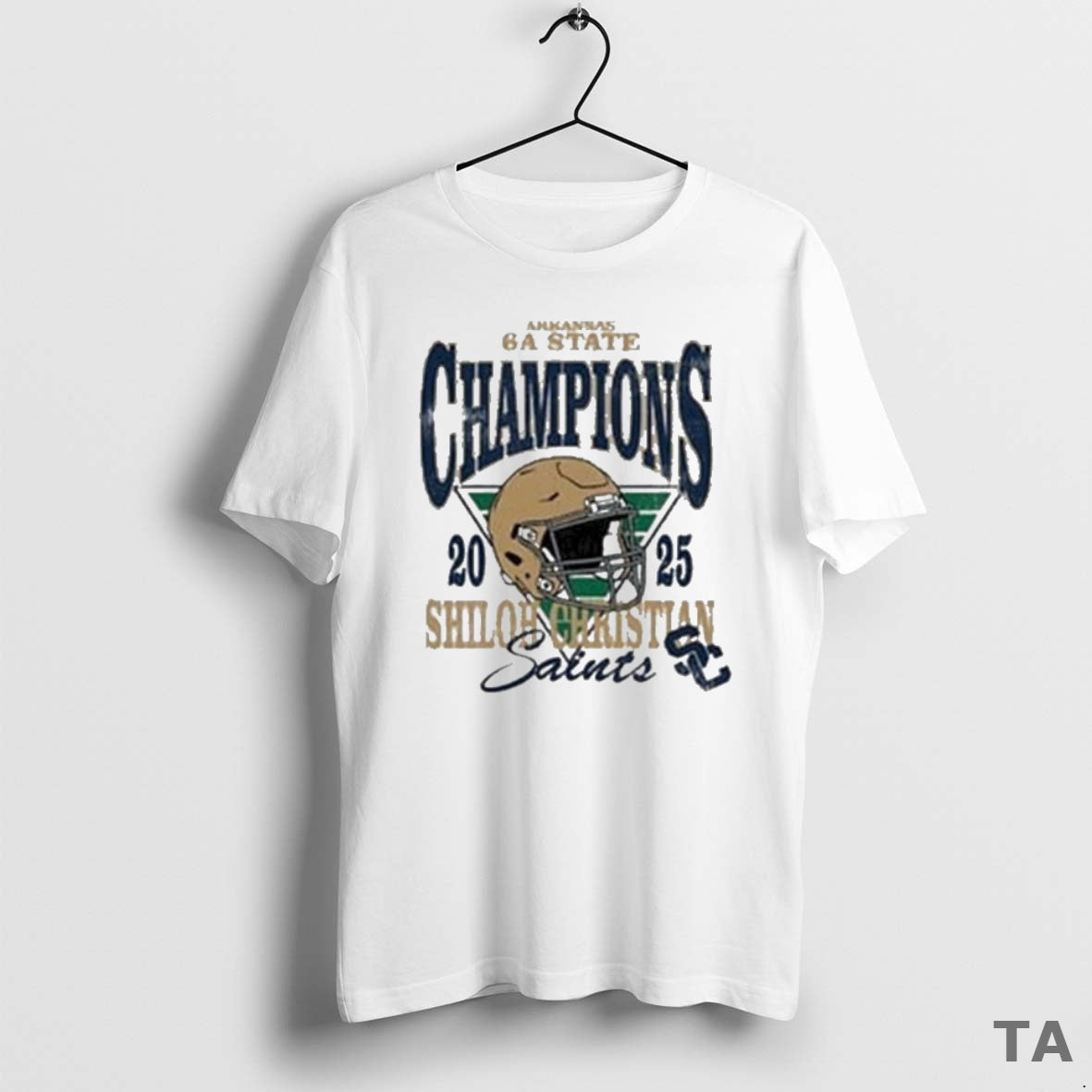 Top Arkansas 6a State Champions 2025 Shiloh Christian Saints Football Logo T Shirt Sweater - T-Shirt, Sweatshirt, Hoodie