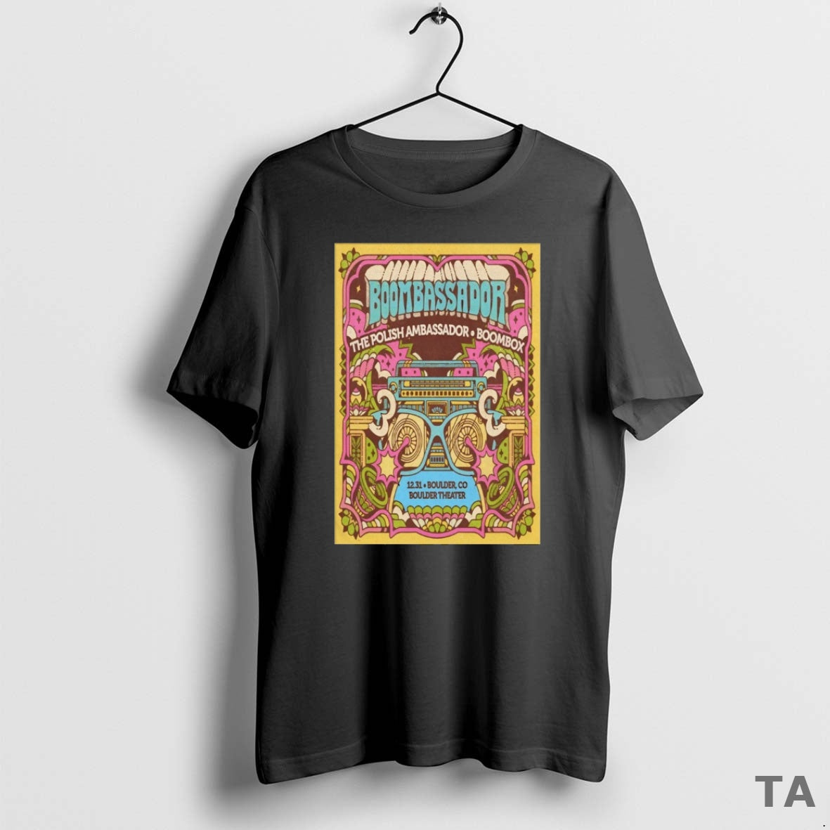 Top The Polish Ambassador And Boombox December 31 2025 Boulder Theater In Boulder Co - T-Shirt, Sweatshirt, Hoodie