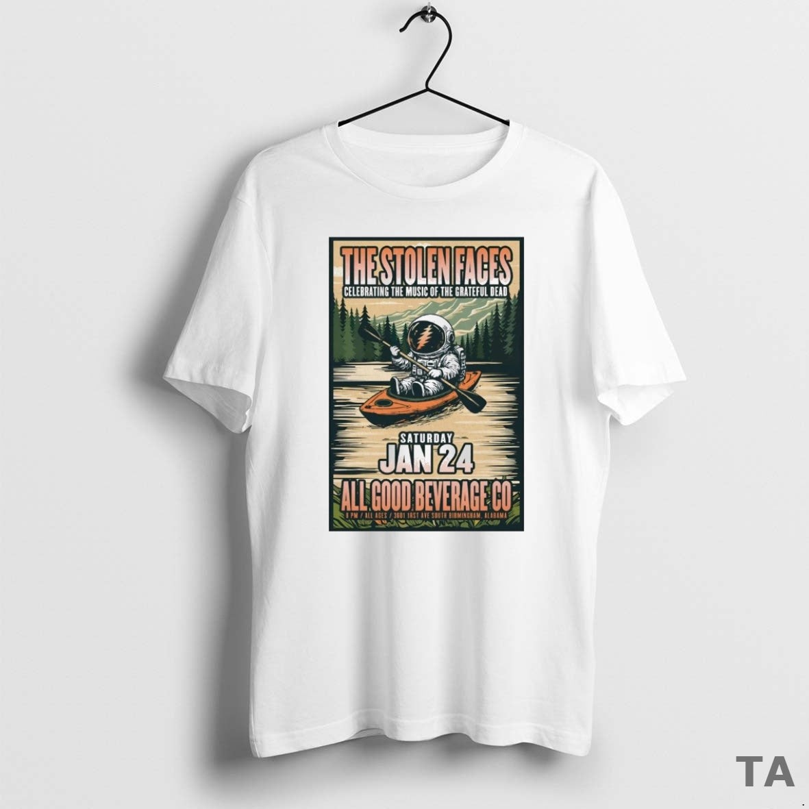 Top The Stolen Faces Celebrating The Music Of The Grateful Dead January 24 2026 Birmingham - T-Shirt, Sweatshirt, Hoodie
