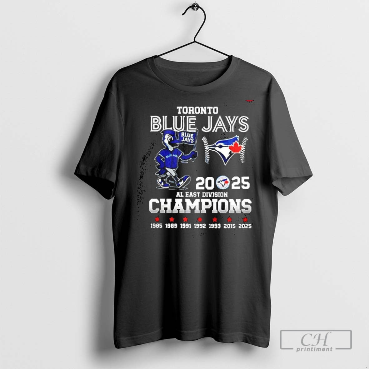 Toronto Blue Jay Al Central Division Champions 2025 T Shirts Unisex T-shirt, Sweatshirt, Hoodie, Long Sleeve Tee - T-Shirt, Sweatshirt, Hoodie