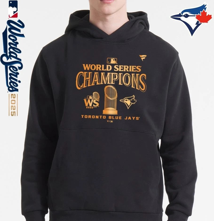 Toronto Blue Jays 2024 World Series Champions Trophy - Adult & Kids T-Shirts, Sweatshirts & Hoodies apparel design preview 2