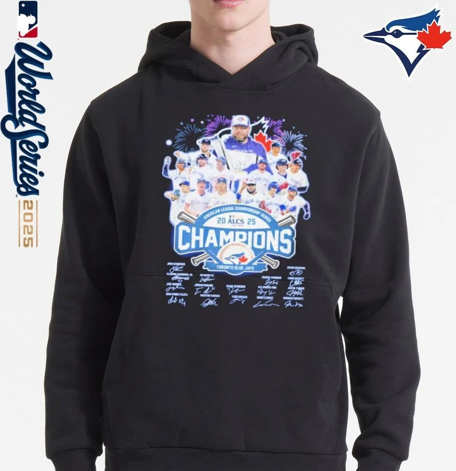 Toronto Blue Jays 2025 Road To World Series Champions - Adult & Kids T-Shirts, Sweatshirts & Hoodies apparel design preview 2