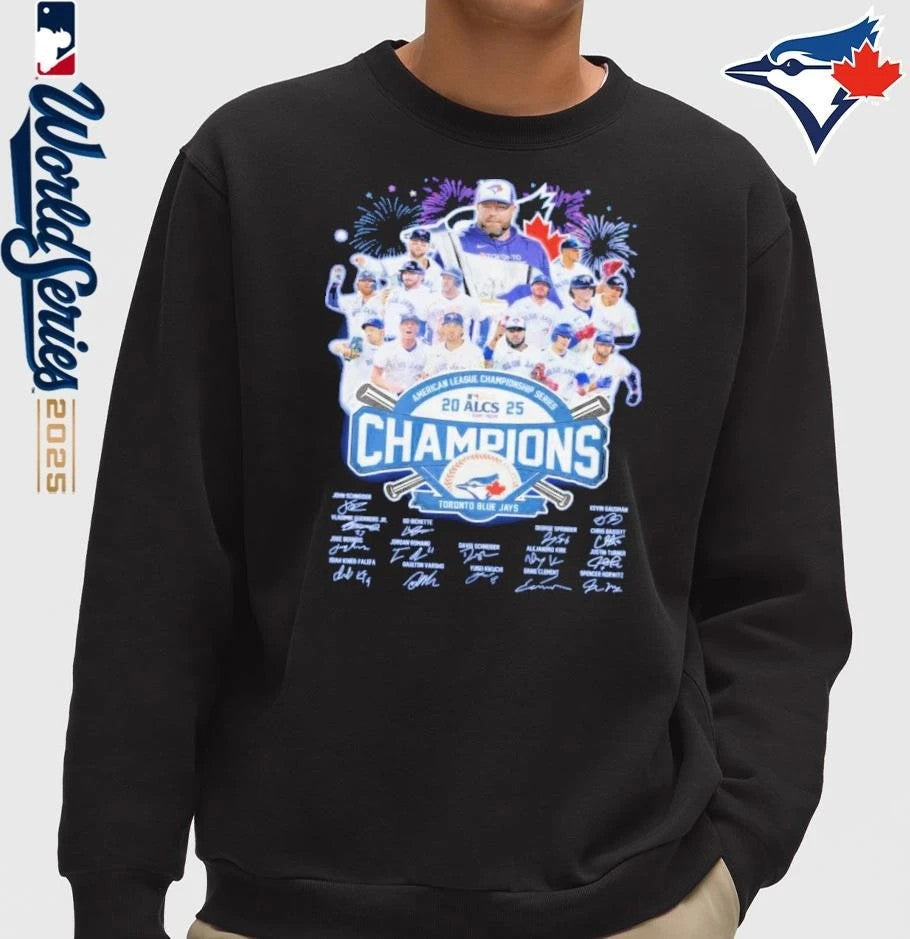 Toronto Blue Jays 2025 Road To World Series Champions - Adult & Kids T-Shirts, Sweatshirts & Hoodies apparel design preview 3