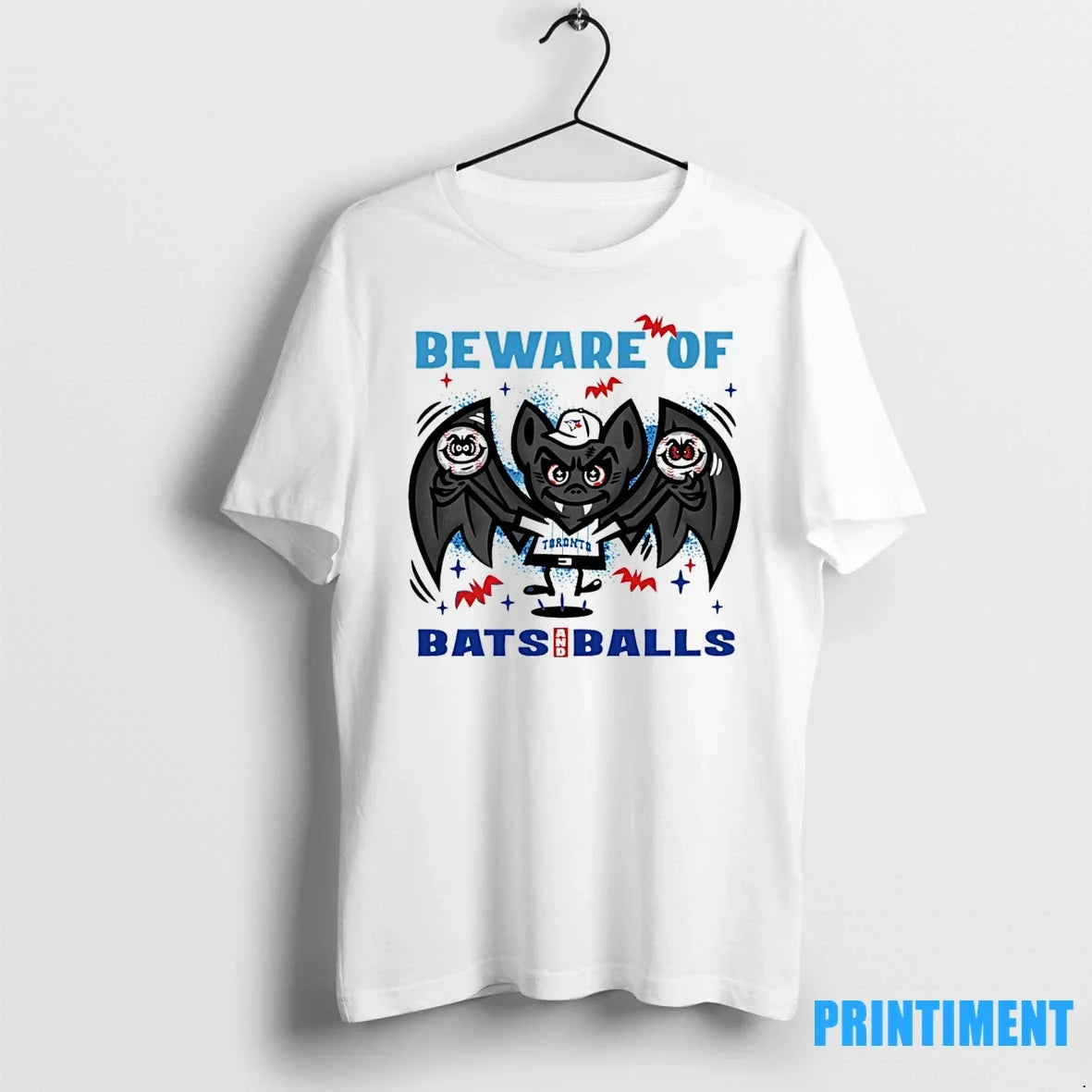 Toronto Blue Jays Beware Of Bats And Balls October Halloween Tshirts Sweater Unisex T-shirt, Sweatshirt, Hoodie, Long Sleeve Tee - T-Shirt, Sweatshirt, Hoodie