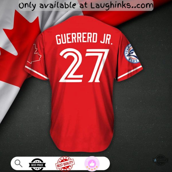 Toronto Blue Jays City 2025 Canada Day Baseball Jersey Shirt baseball jersey product view 1