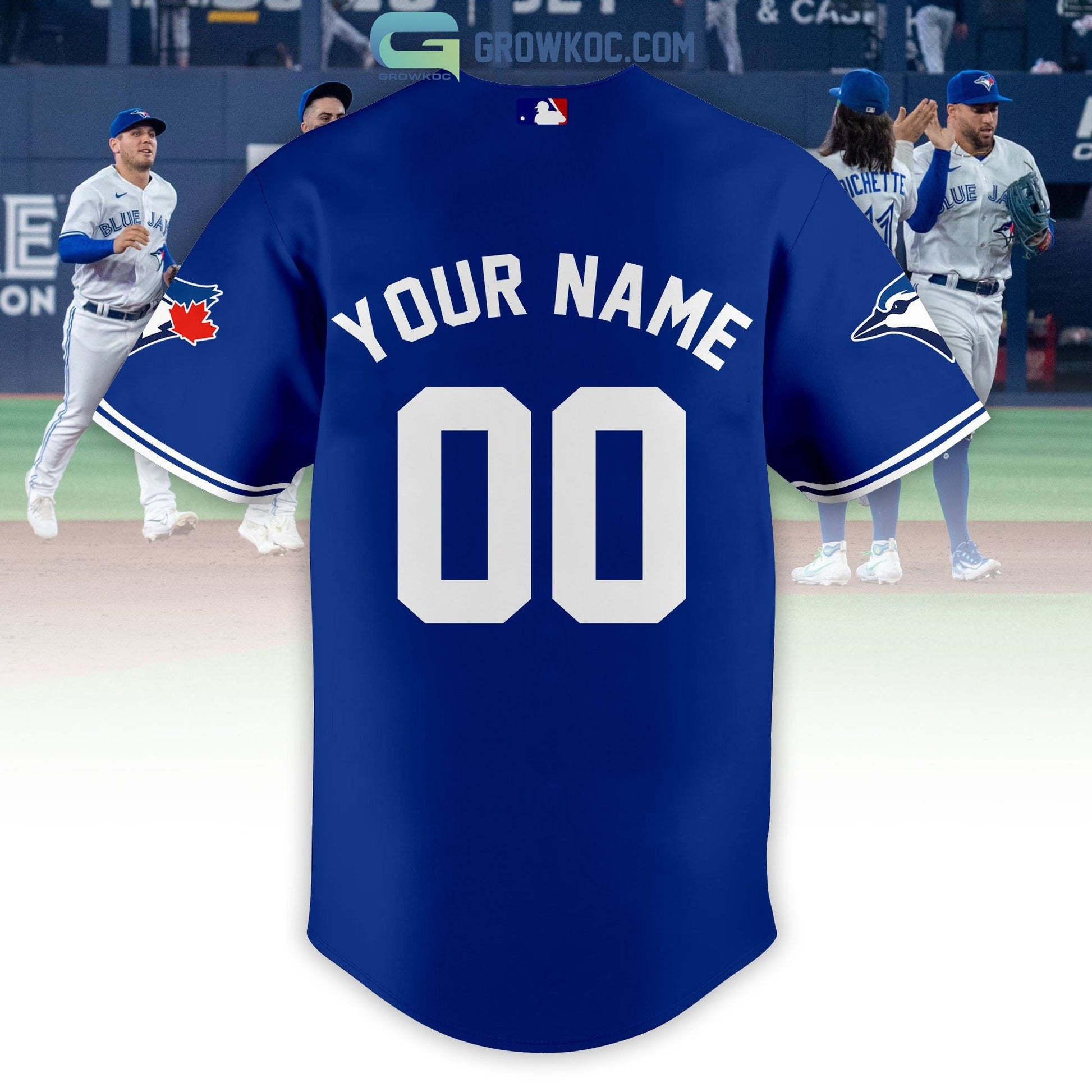 Toronto Blue Jays City Champions With Best Team Personalized Baseball Jersey baseball jersey product view 3