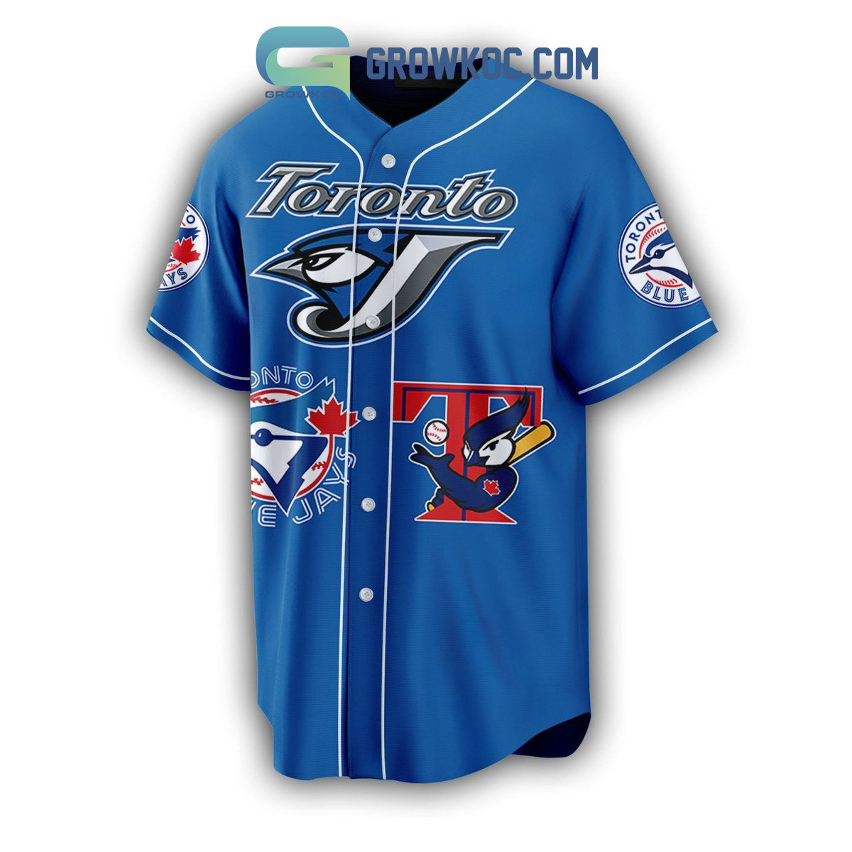 Toronto Blue Jays MLB Custom Baseball Jersey baseball jersey product view 2