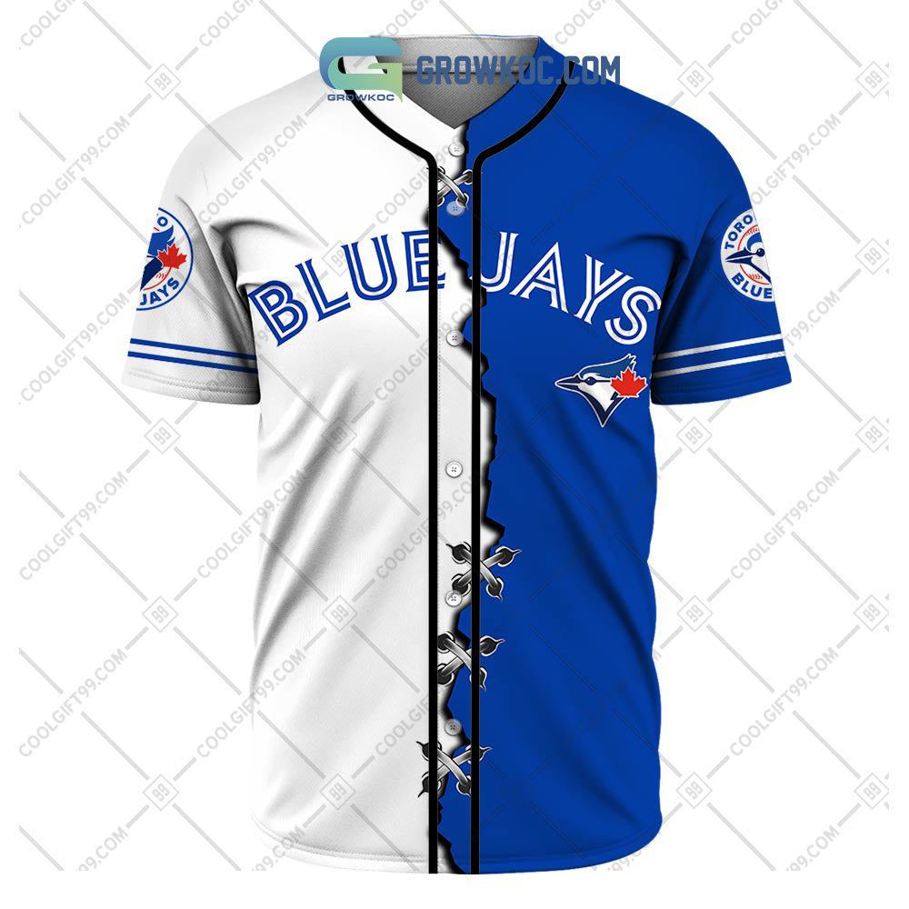 Toronto Blue Jays MLB Personalized Mix Baseball Jersey baseball jersey product view 2
