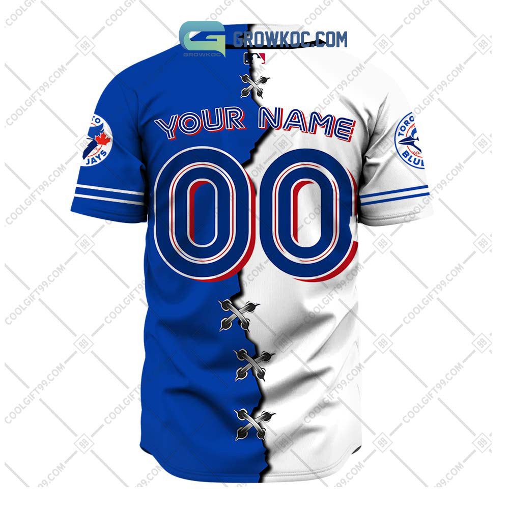 Toronto Blue Jays MLB Personalized Mix Baseball Jersey baseball jersey product view 3