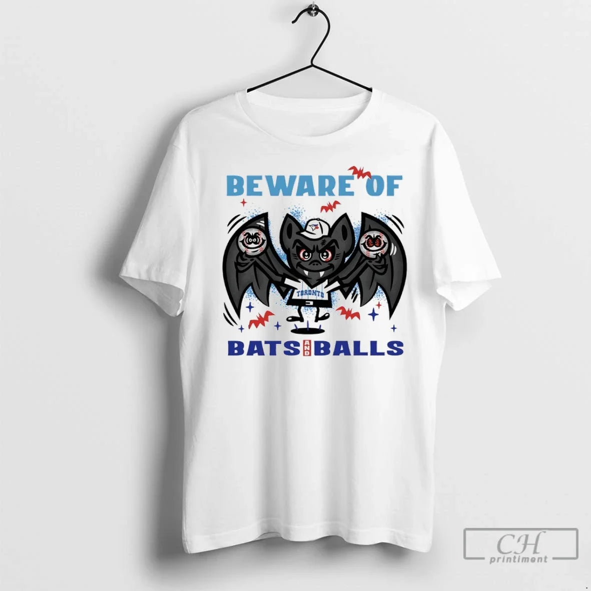 Toronto Blue Jays October Beware Of Bats And Balls T Shirts Unisex T-shirt, Sweatshirt, Hoodie, Long Sleeve Tee - T-Shirt, Sweatshirt, Hoodie