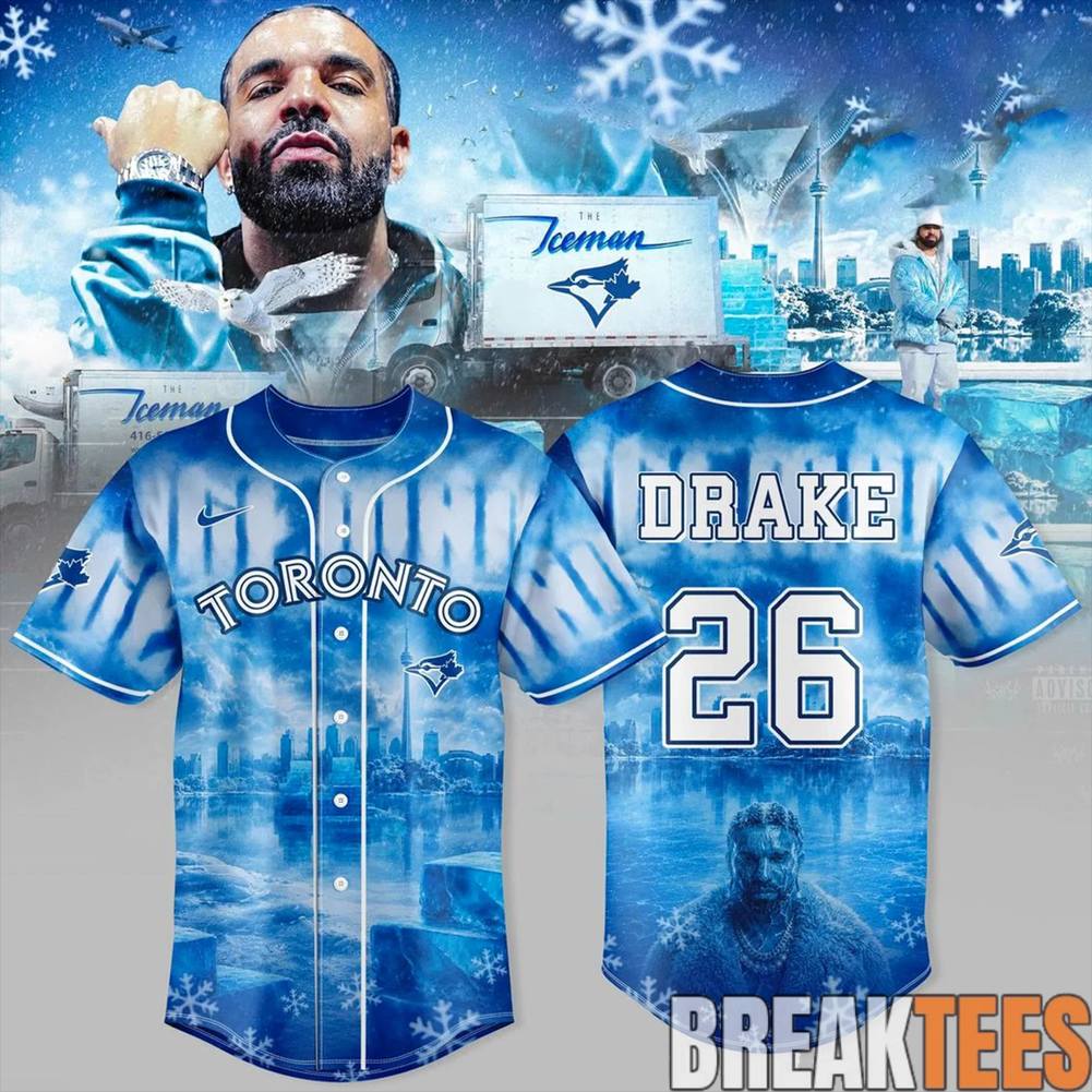 Toronto Blue Jays x Drake ICEMAN 2026 Baseball Jersey baseball jersey product view 1