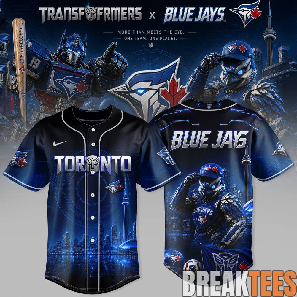 Toronto Blue Jays x Transformers AUTOJAYS 2026 Special Baseball Jersey baseball jersey product view 1