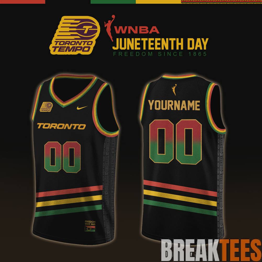 Toronto Tempo 2026 WNBA x Juneteenth Day Basketball Jersey basketball jersey product view 1