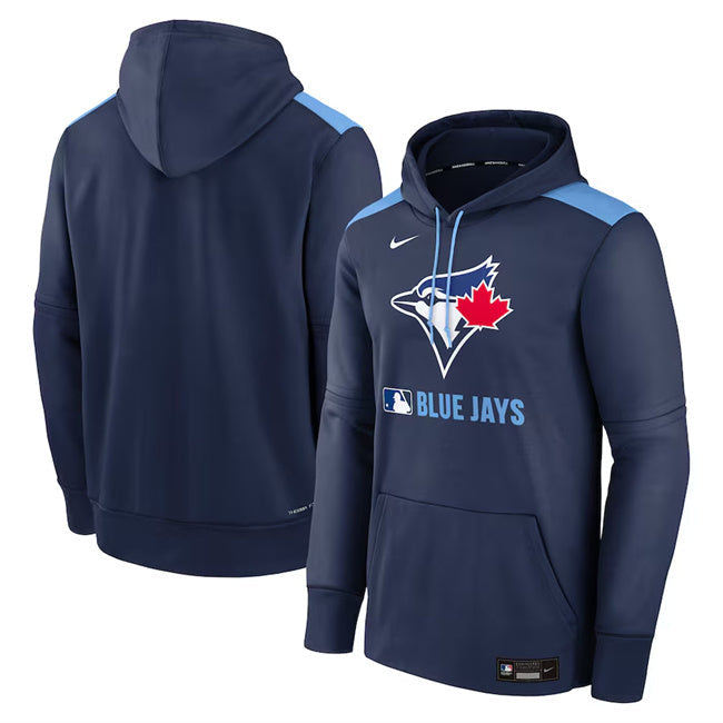 Toronto Blue Jays Navy Collection Performance Pullover Hoodie Baseball Jersey baseball jersey product view 1