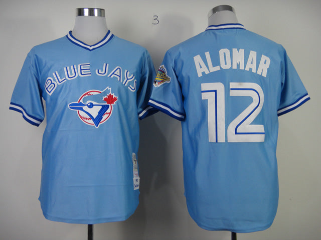 Toronto Blue Jays #12 Blue Jays 12 Blue 1993 Retro Baseball Jersey baseball jersey product view 1