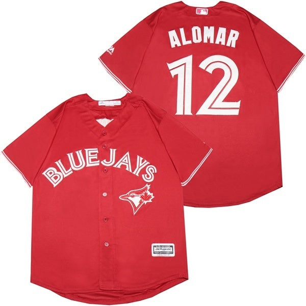 Toronto Blue Jays #12 Roberto Alomar Blue Jays 12 Red 2019 New Fan Baseball Jersey baseball jersey product view 1