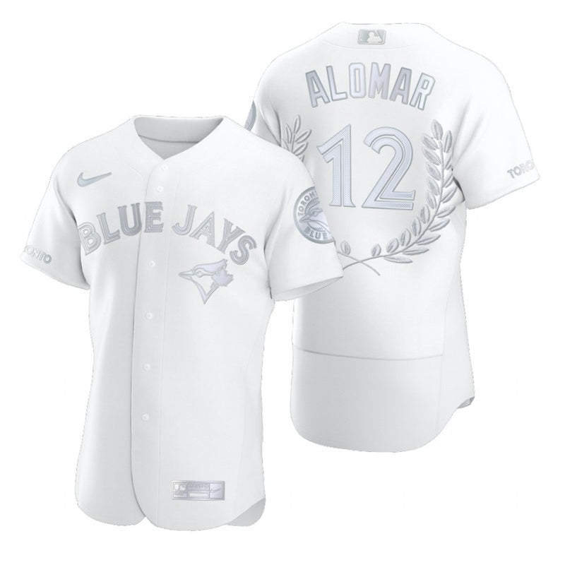 Toronto Blue Jays #12 Roberto Alomar Style 1 Baseball Jersey baseball jersey product view 1