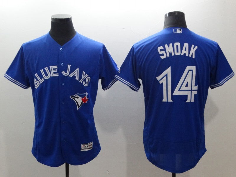 Toronto Blue Jays #14 Justin Smoak Baseball Jersey baseball jersey product view 1