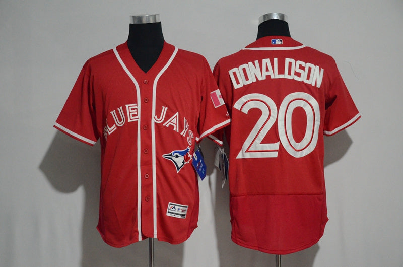 Toronto Blue Jays #20 Josh Donaldson Style 1 Baseball Jersey baseball jersey product view 1