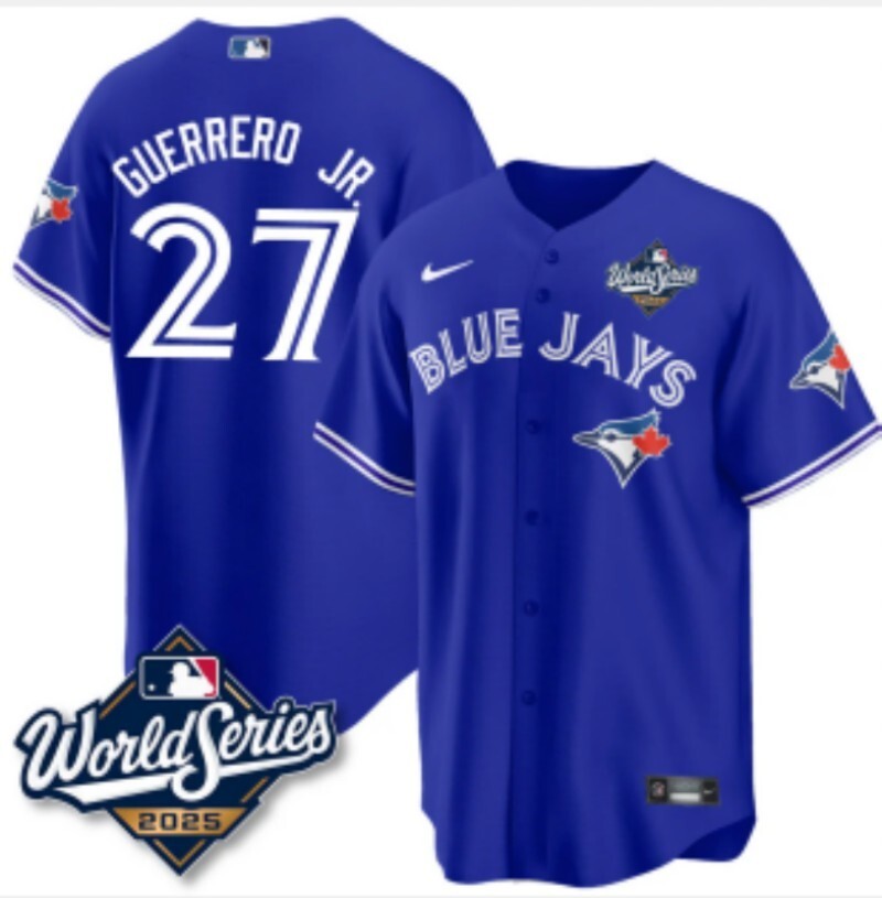 Toronto Blue Jays #27 Vladimir Guerrero Jr. Blue Jays Adult Style 2 Baseball Jersey baseball jersey product view 1