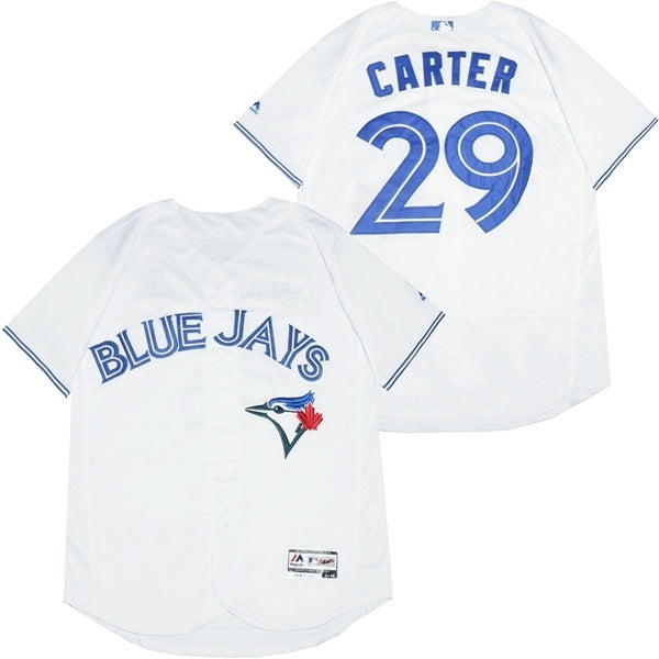 Toronto Blue Jays #29 Joe Carter Blue Jays 29 White Elite Baseball Jersey baseball jersey product view 1