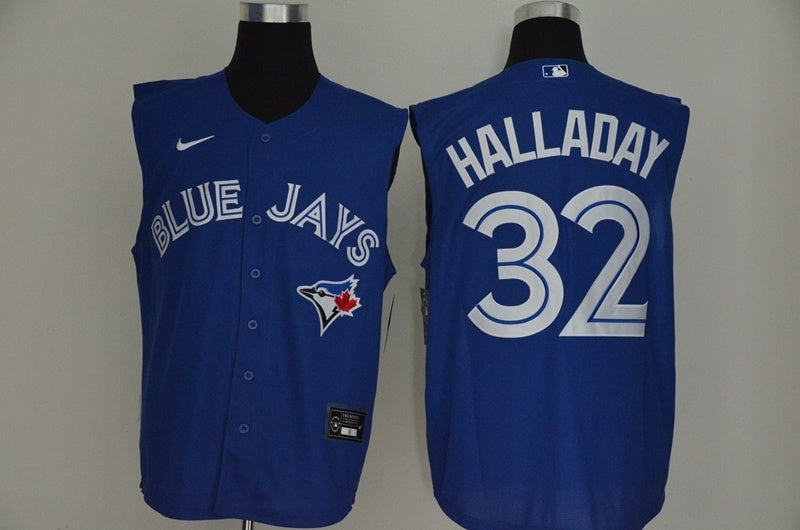 Toronto Blue Jays #32 Roy Halladay Baseball Jersey baseball jersey product view 1