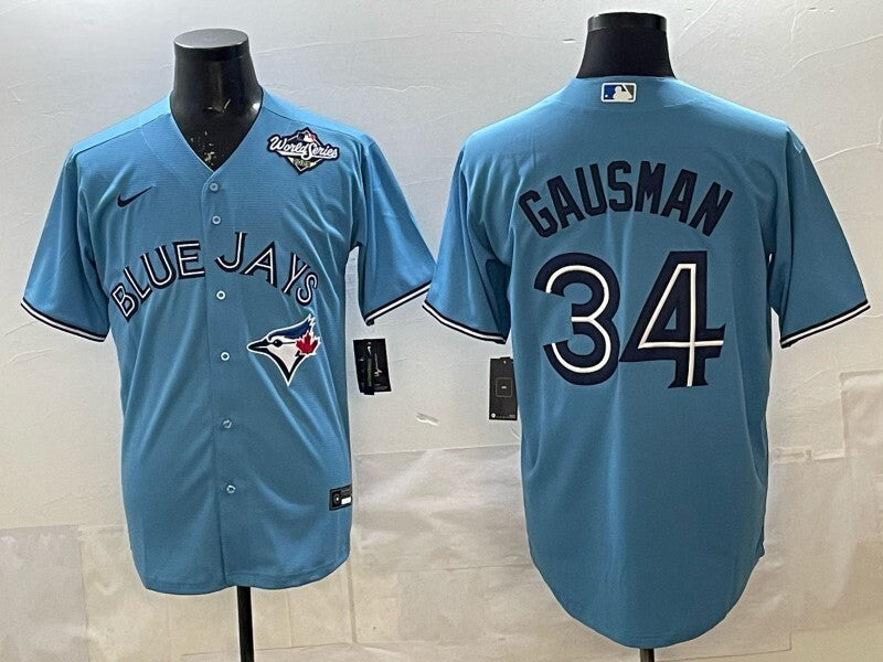 Toronto Blue Jays #34 Kevin Gausman Blue Jays Adult Style 2 Baseball Jersey baseball jersey product view 1
