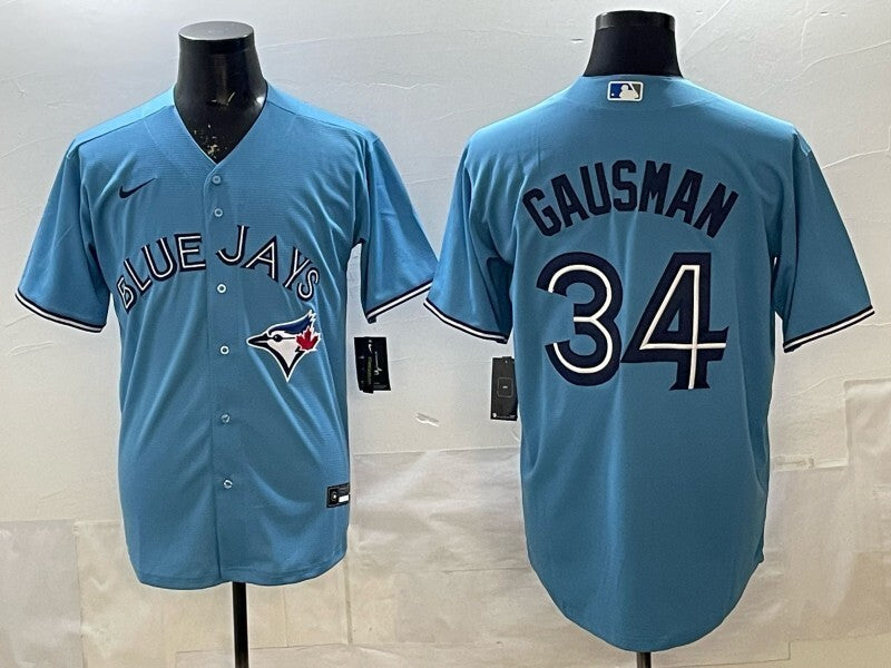 Toronto Blue Jays #34 Kevin Gausman Blue Jays Adult Style 3 Baseball Jersey baseball jersey product view 1