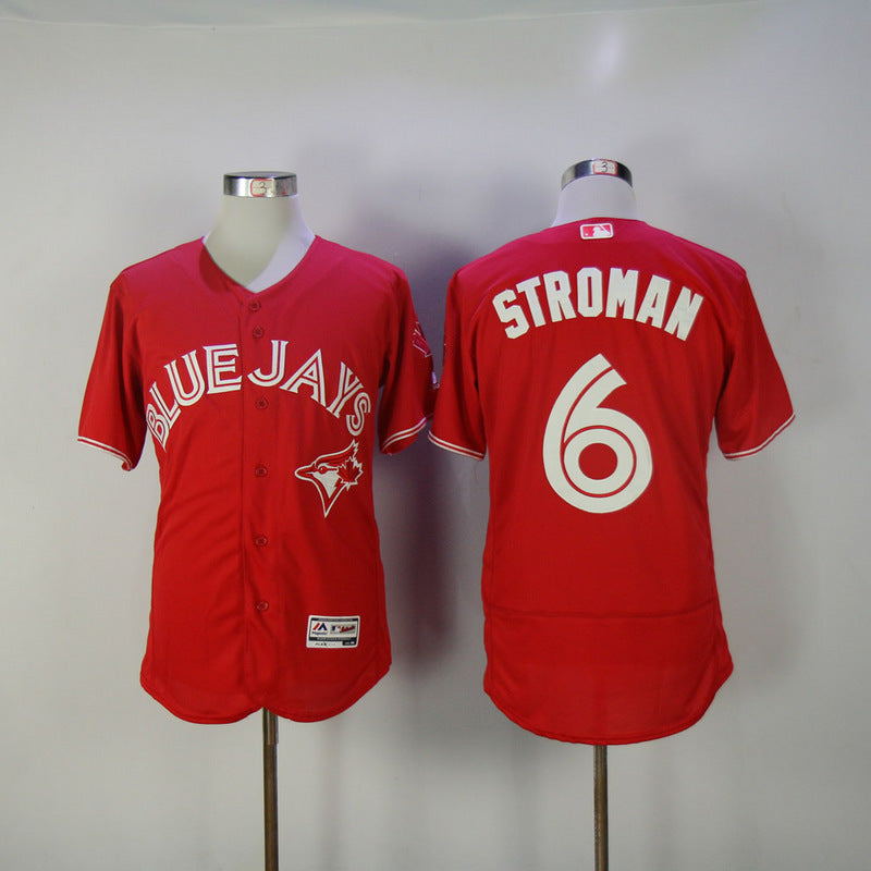 Toronto Blue Jays #6 Marcus Stroman 2017 Red Flex base Baseball Jersey baseball jersey product view 1