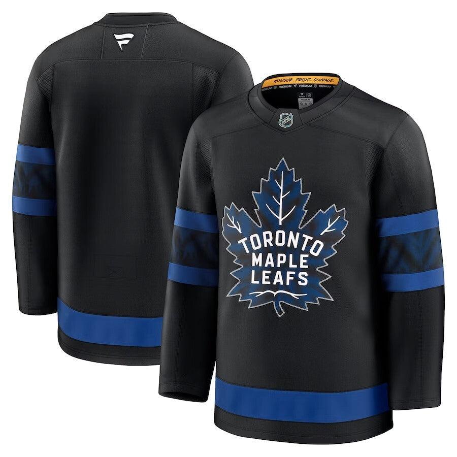 Toronto Maple Leafs Fanatics Alternate Premium Jersey - Black Hockey Jersey hockey jersey product view 1